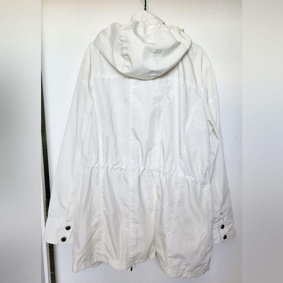 Michael Kors Women's Raincoat In White, Large - Picture 4 of 8